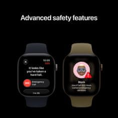 Apple Watch S12 pametna ura, GPS, 46mm, Black Aluminium ohišje s črnim paščkom - M/L