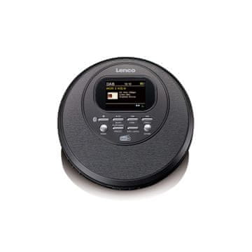 LENCO Prenosni Discman z DAB+, Bluetooth, TFT zaslonom, črne barve