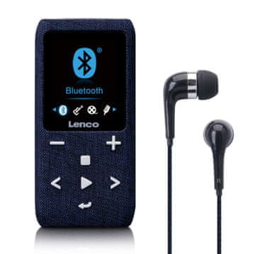 LENCO Bluetooth MP3/MP4 predvajalnik, 8 GB, razširljiv, moder