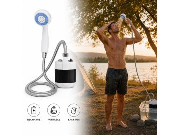 Cool Mango Polnilna potopna črpalka za kampiranje za hitro izpiranje, 4–5 l/min - ShowerPod