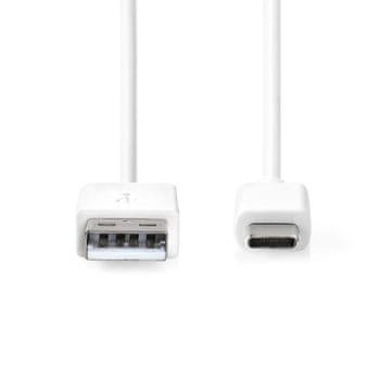 Nedis Kabel USB-C na USB-A, 0,5 m, 15 W, 480 Mbps, bel