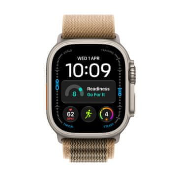 Apple Watch Ultra 4 pametna ura, Cellular, 49mm, Natural Titanium ohišje z Desert Alpine Loop paščkom - S