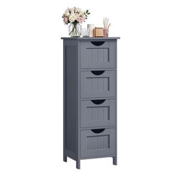 Songmics Kopalniška omarica 32x30x81 cm Bela