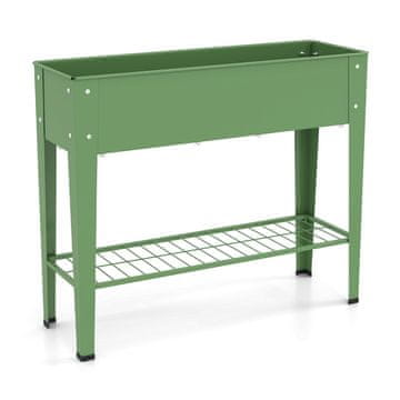 Costway Dvignjena kovinska greda za vrt 95x31x80 cm