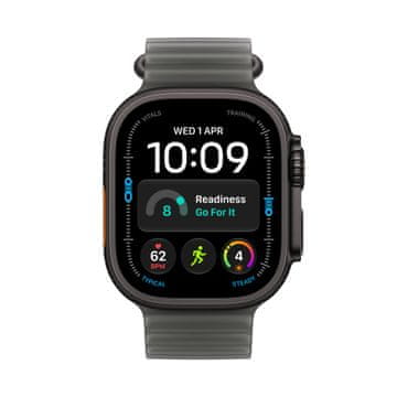 Apple Watch Ultra 4, pametna ura, Cellular, 49mm, Black Titanium ohišje s Translucent Black Ocean paščkom