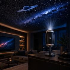 VYZIO® USB projektor zvezdnatega neba, 3 W LED, več svetlobnih načinov, nastavljiv fokus, za spalnico, dnevno sobo in avto | GALAXLITE