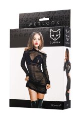 Gardj Europe Glossy Sheril, komplet, wetlook, črna, M