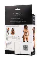 Gardj Europe Glossy Reina, bodi, wetlook, črn, L