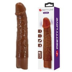 Gardj Europe Pretty Love Osric Realistični vibrirajoči dildo (rjava izdaja)