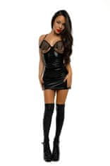 Gardj Europe GLOSSY STELLA, obleka, wetlook, črna, M