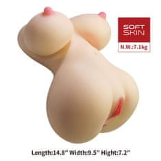 Gardj Europe Crazy Bull Fiona – masturbator za vaginalno in analno uporabo