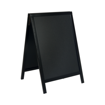 Securit by Vermes ULIČNA kredna TABLA 85x55cm Woody – A okvir ČRNE barve SBDBL85
