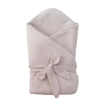 shumee Muslinska povojna odeja, povijalna odeja, podloga s polnilom 4 v 1 (pastelno bež)