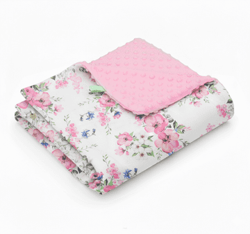 shumee Odejica Minky 75x100 (roza + belo jabolko)