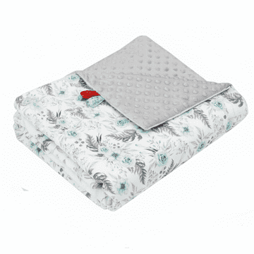 shumee Odeja Minky 75x100 (pepelnato-zelena + metina vrtna)