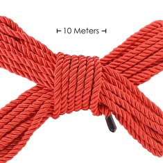 Gardj Europe Poliestrska vrv za vezanje – 32,8 ft / 10 m – rdeča