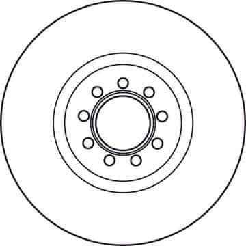 TRW DF4984S ZAVORNI DISK SPREDNJI L/D