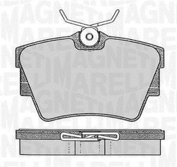 Magneti Marelli MM PF0370 ZADNJE ZAVORNE PLOŠČICE
