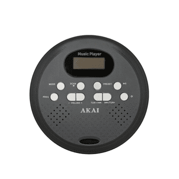 Akai CD predvajalnik ACDP-200 PLUS Bluetooth 5.3 FM MP3 USB-C ESP črne barve