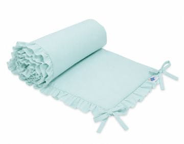 MY SWEET BABY Univerzalni odbijač z naborki za otroško posteljico - mint