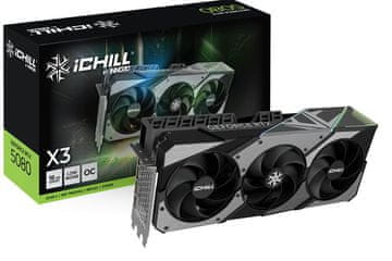 inno3D GeForce RTX 5080 iChill X3 V2 16GB GDDR7, 256-bit, 1x HDMI / 3x DP (C50803-16D7X-176069R) grafična kartica