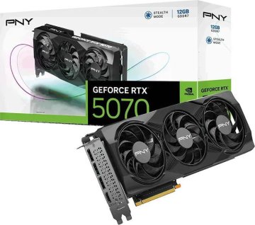 PNY GeForce RTX 5070 Gaming Triple Fan 12GB GDDR7, 192-bit, 1x HDMI / 3x DP (VCG507012TFXPB1) grafična kartica