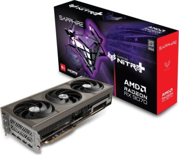 Sapphire NITRO+ AMD Radeon RX 9070 OC 16GB GDDR6, 256-bit, 2x HDMI / 2x DP, RGB (11349-01-20G) grafična kartica