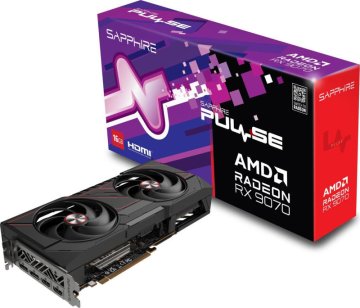 Sapphire Pulse AMD Radeon RX 9070 OC 16GB GDDR6, 256-bit, 2x HDMI / 2x DP (11349-03-20G) grafična kartica