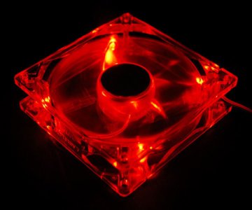 Akyga AW-12A-BR System Fan 12cm Red LED OEM Ventilator za ohišje (120 mm, Rdeča LED) (AW-12A-BR)