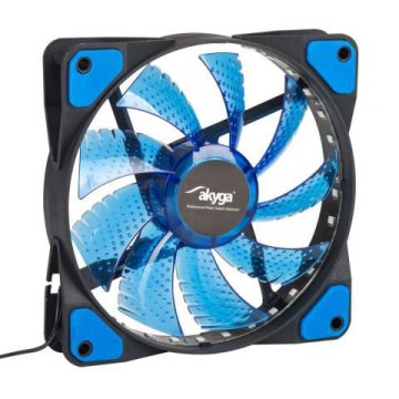 Akyga AW-12E-BL System Fan 12cm Blue LED Ventilator za ohišje (120 mm, 1100 RPM, Modra LED) (AW-12E-BL)