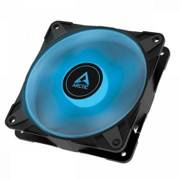 Arctic Cooling P12 PWM PST RGB 0dB Black 3 kosi Value Pack with Controller Ventilator za ohišje (120 mm, 2000 RPM, RGB, PWM) (ACFAN00229A)