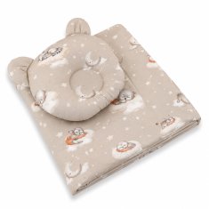 MY SWEET BABY Odeja in vzglavnik z medvedkom - 2-delni komplet - Twinkle Woodland