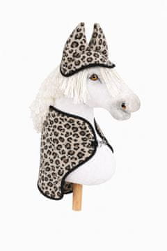 BB Univerzalni komplet Hobby Horse A4 in A5: preproga iz flisa + glušniki - bež leopardji vzorec