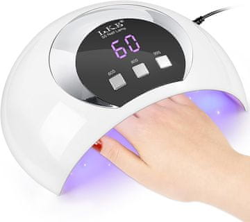 54W LED UV gel svetilka za nohte s časovnikom in LCD USB zaslonom