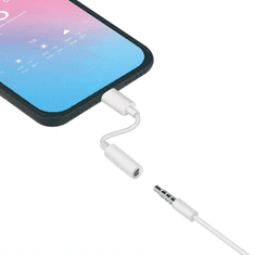 Adapter za slušalke za iPhone in iPad, Lightning mini jack 3,5 mm, Apple MFI, 2 kosa