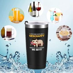 600 ml termo skodelica za konec srednje šole Smešna Smešna ČRNO