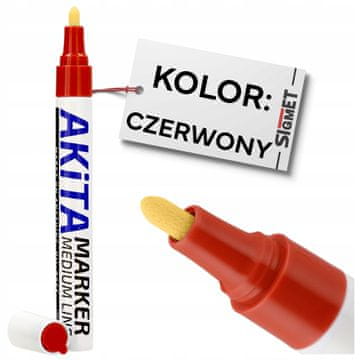 Rdeči barvni marker AKiTA
