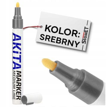 AKiTA srebrni marker za barvo