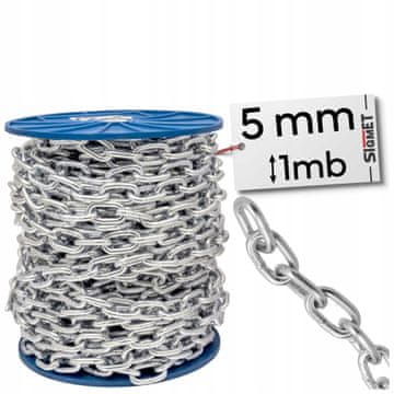 Veriga D1 s kratkimi členi 5 mm 1MB
