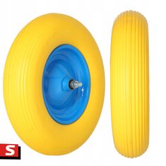 Kolo za samokolnico 400-8 poliuretan POLNO + 12 mm os