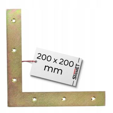 Okenski kot 200 mm + vijaki