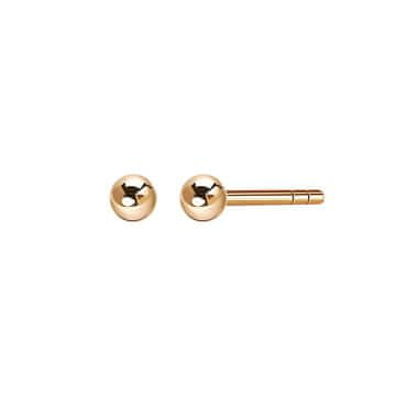 Zlati kroglični uhani 4 mm
