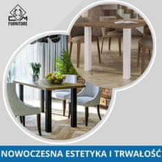 CM Furniture 4 kosi. Antracit ravne noge za mize in pulte. Višina 72 cm. Izdelane iz kvadratnega profila 60x60 mm - Za kuhinjske in jedilne mize, pisalne mize, vrtne mize in klopi - Modern Loft