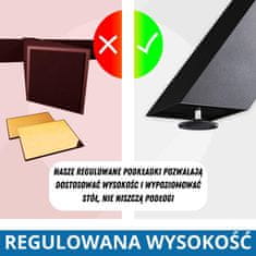 CM Furniture 2 kosa antracitnih kovinskih nog za mizo, višina 72 cm, širina 60 cm, podnožje mize, jeklene noge v obliki črke X, enostavna montaža DIY za klop, jedilnico, klubsko mizico, vrtno mizo