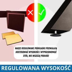 CM Furniture 2 kosa črnih kovinskih nog za mizo, višina 72 cm, širina 60 cm, podnožje mize, jeklene noge v obliki črke X, enostavna montaža DIY za klop, jedilnico, klubsko mizico, vrtno mizo