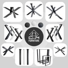CM Furniture Mikado Spider podnožje za mizo, nastavljivo antracitno ogrodje, višina 72 cm, podloge za mizo, jedilnica, pisarna, konferenčno pohištvo za dnevno sobo, enostavna montaža, trpežna kovinska konstrukcija