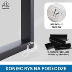 CM Furniture 2 x noge za mizo, tekači za mizo, antracit, višina 43 cm, klubska mizica, idealno za DIY projekte, dnevno sobo, hodnik, vrt, klop, noge za pohištvo, stilsko podstrešje | 30 x 43 cm