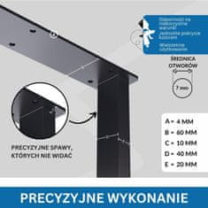 CM Furniture 2 x noge za mizo, tekači za mizo, antracit, višina 43 cm, klubska mizica, idealno za DIY projekte, dnevno sobo, hodnik, vrt, klop, noge za pohištvo, stilsko podstrešje | 30 x 43 cm