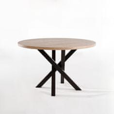 CM Furniture Antracitne kovinske noge za mizo Spider za okrogle/kvadratne mize Višina 71 cm X-oblikovan okvir mize V 71 x Š 75 x D 75 cm Konferenčna miza s križnim okvirjem, klubska mizica v slogu podstrešja