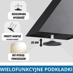 CM Furniture Antracitne kovinske noge za mizo Spider za okrogle/kvadratne mize Višina 71 cm X-oblikovan okvir mize V 71 x Š 75 x D 75 cm Konferenčna miza s križnim okvirjem, klubska mizica v slogu podstrešja
